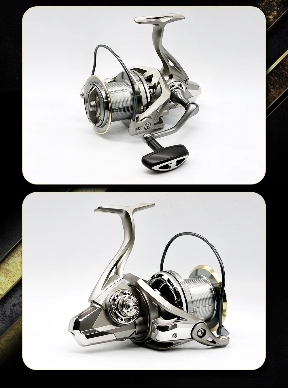 Stainless Steel Spinning Fishing Reel – 25KG Drag for Saltwater and Freshwater