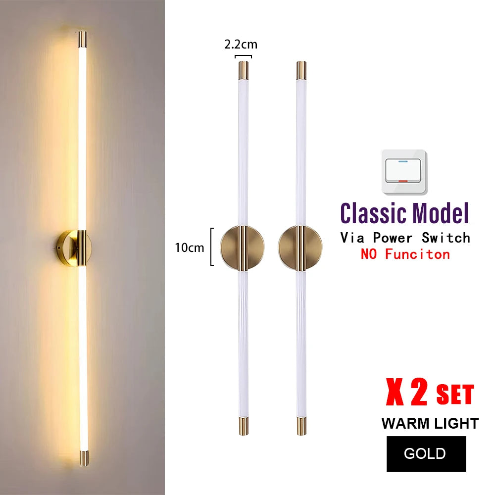 Minimalist LED Wall Light – Dimmable Indoor Fixture for Living Room Bedroom
