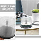 Empty DVD Storage Bucket – Protective Plastic Spindle Case for Car Travel