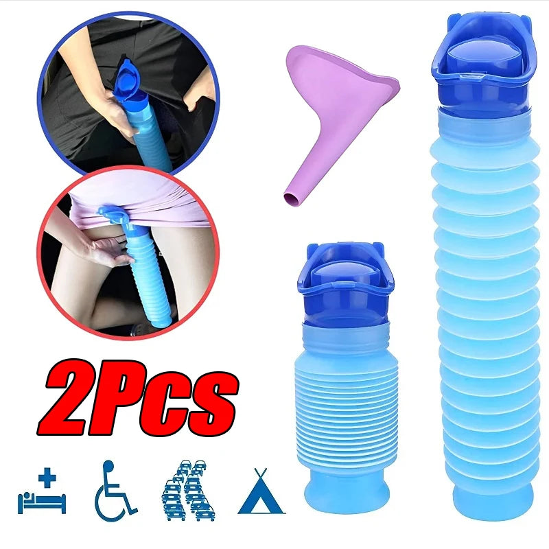 Portable Shrinkable Urinal – Emergency Pee Bottle for Travel Camping Kids