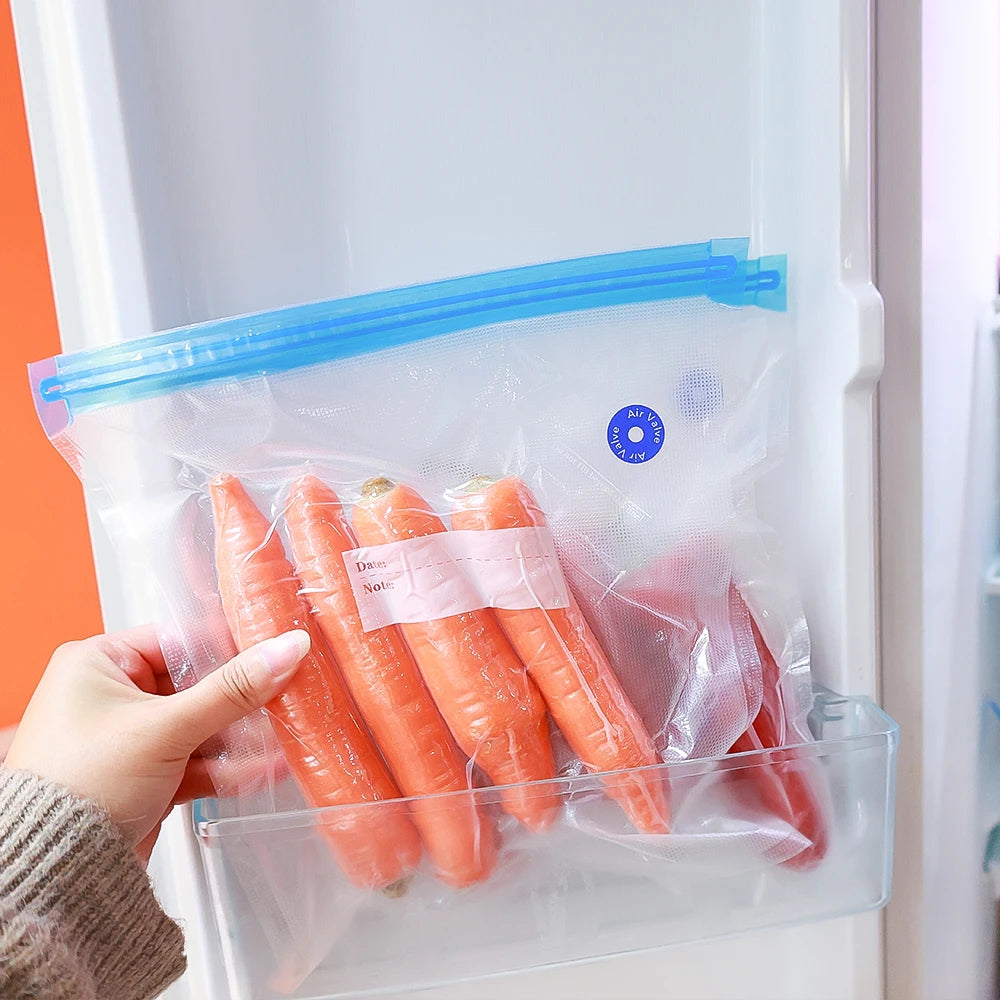 Reusable Vacuum Storage Bags – Airtight Food Sealers for Kitchen Organization