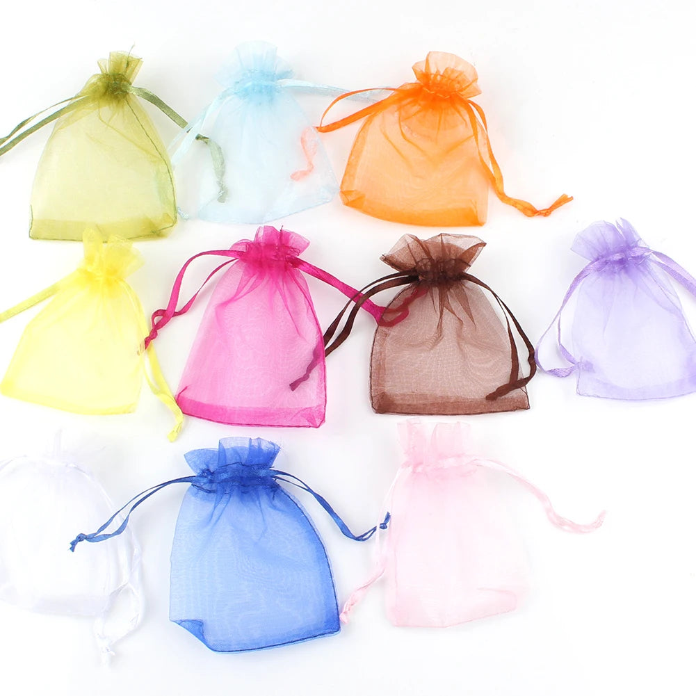 Star Moon Organza Drawstring Bags – Gift Packaging for Jewelry and Weddings