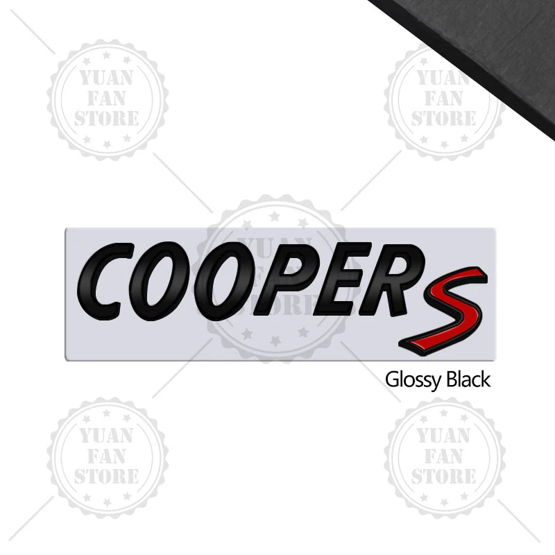 3D Metal Letter Emblem – Rear Trunk Badge for MINI Cooper S Styling