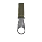 Nylon Webbing Bottle Holder – Tactical Carabiner Clip for Outdoor Hiking