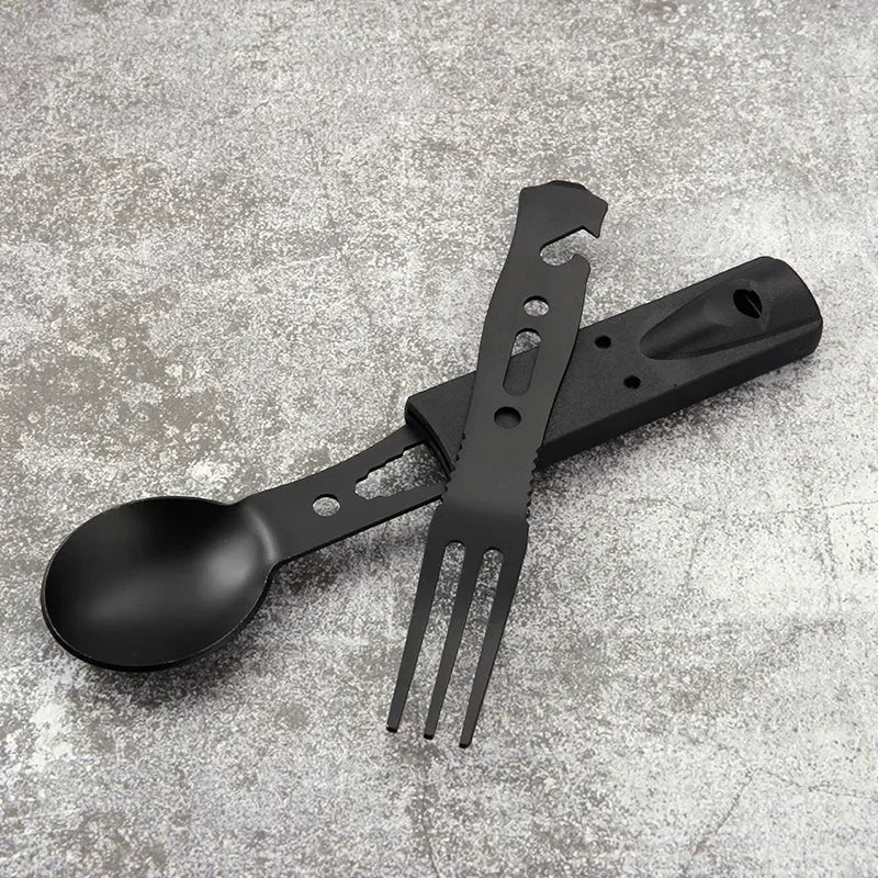 Stainless Steel Camping Knife Set – Multi-functional Cutlery for Outdoor Survival