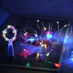 USB Rechargeable Cork Fairy Lights – 2m 20 LED String Lamp for Home Decor