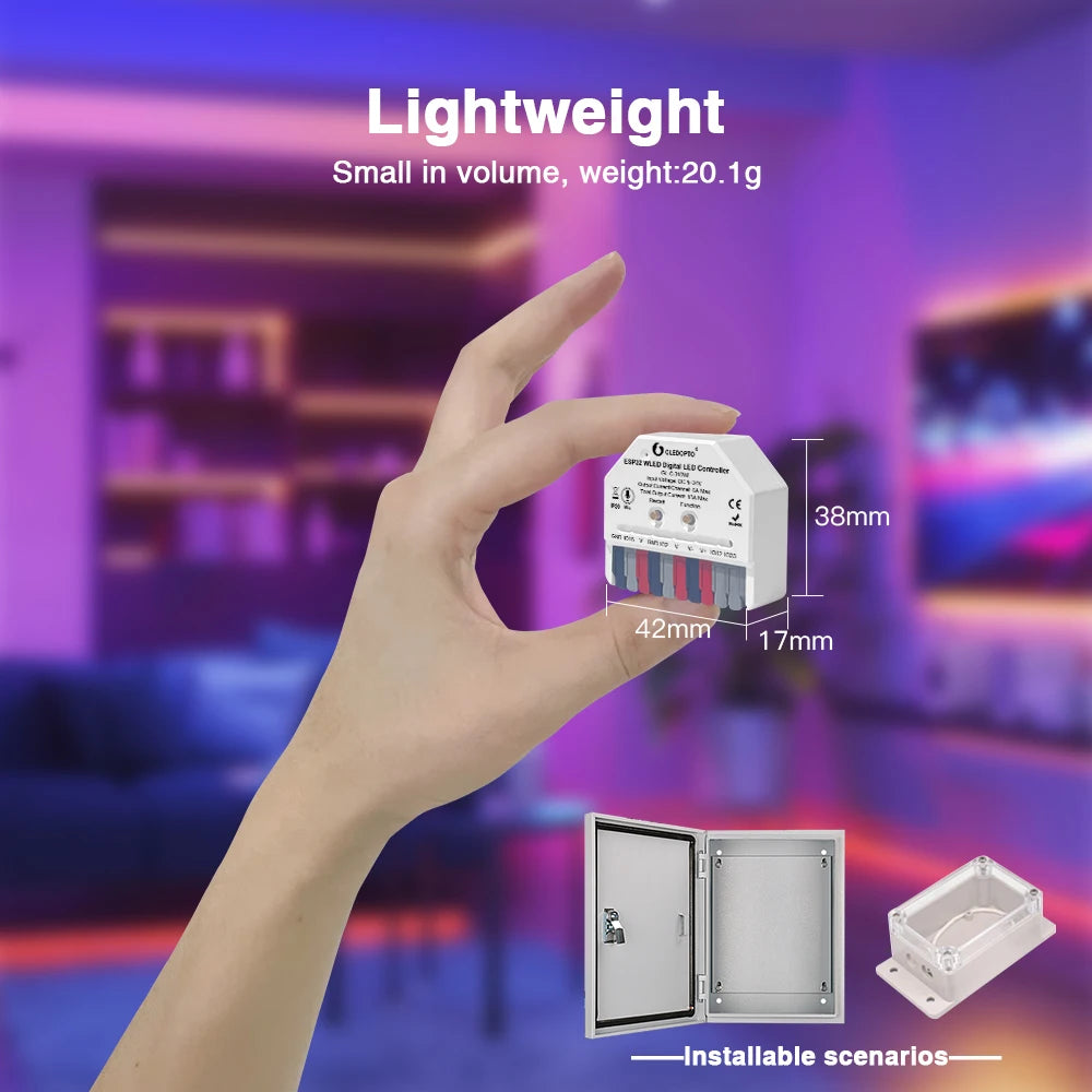 WLED LED Controller – ESP32 Smart Music Sync for DIY Lighting Projects