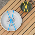 Silicone Cutlery Strap – H-Shaped Elastic Band for Outdoor Camping Tableware