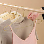 Gold Stainless Steel Coat Hangers – Durable Metal Closet Organizers for Home