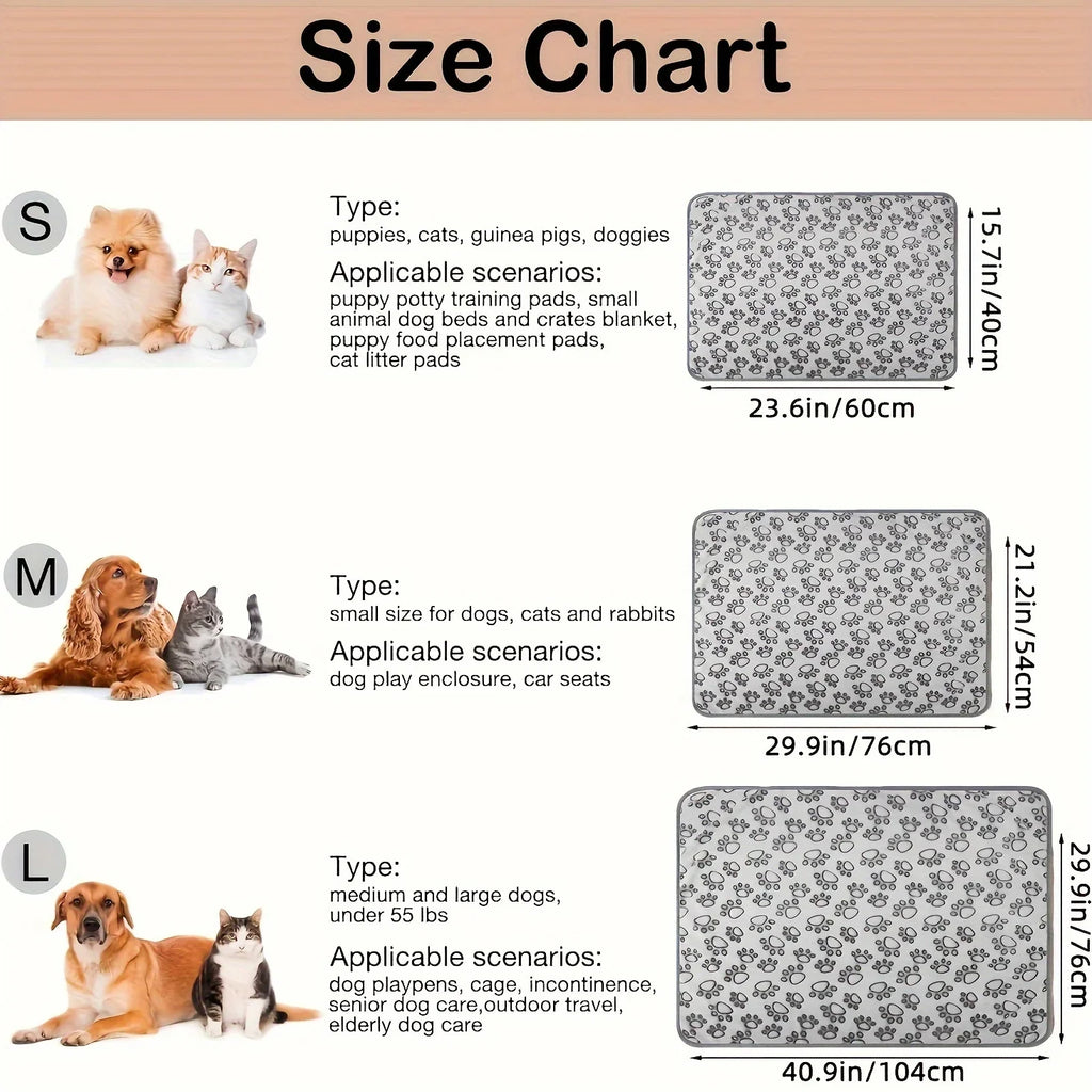 Fluffy Cartoon Pet Blanket – Warm Soft Mat for Dogs and Cats