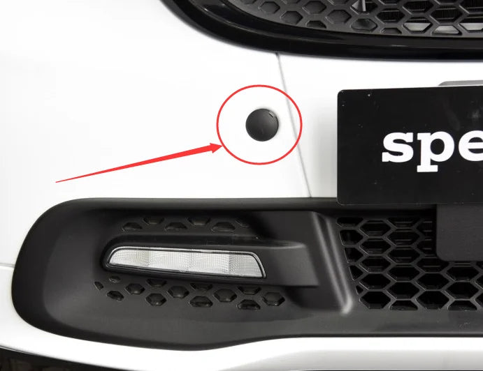 Plastic Tow Hook Cover – Waterproof Exterior Trim for Mercedes Smart Fortwo