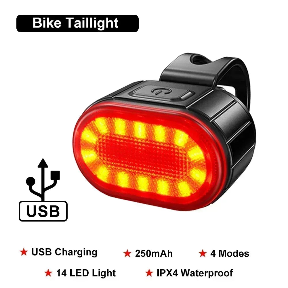 Rechargeable Bike Light Set – Waterproof LED Headlight for MTB Cycling