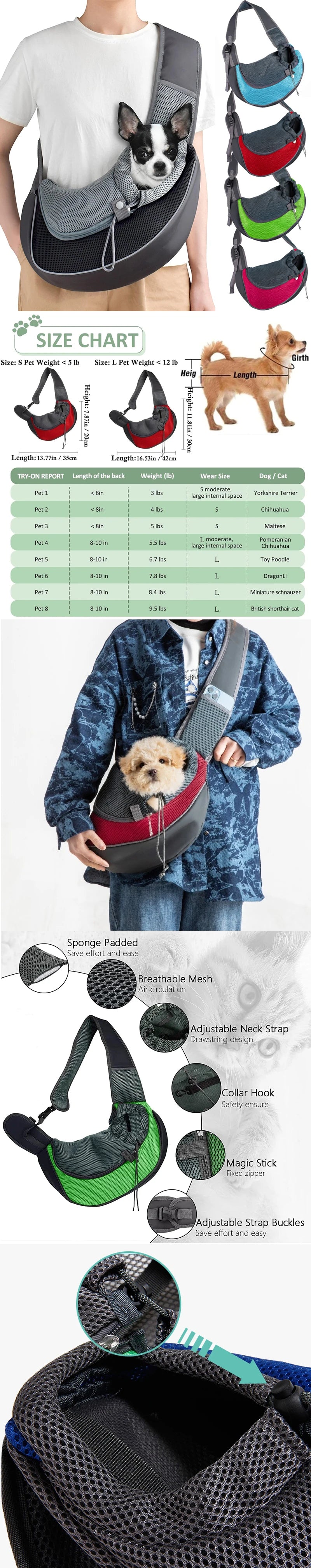 Pet Carrier Backpack – Breathable Mesh for Travel and Outdoor Hiking