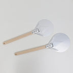 Perforated Aluminum Pizza Peel – Non-Slip Wooden Handle for Home Baking