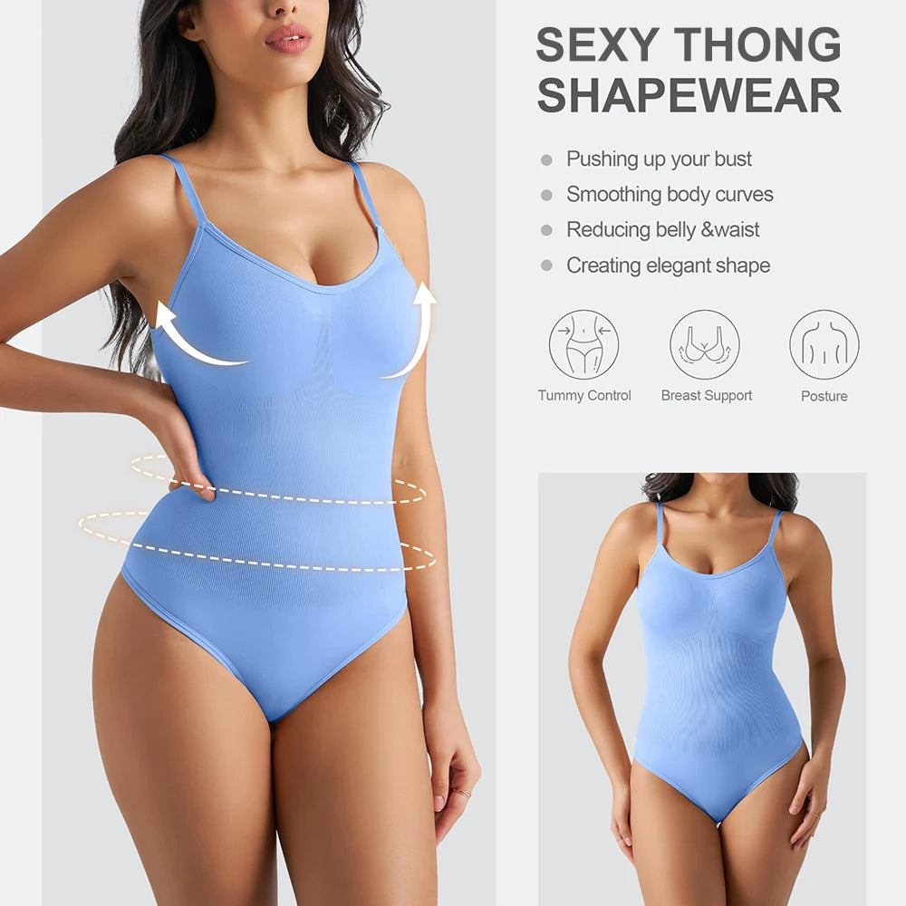Tummy Control Shapewear Bodysuit – Invisible Slimming Underwear for Daily Wear
