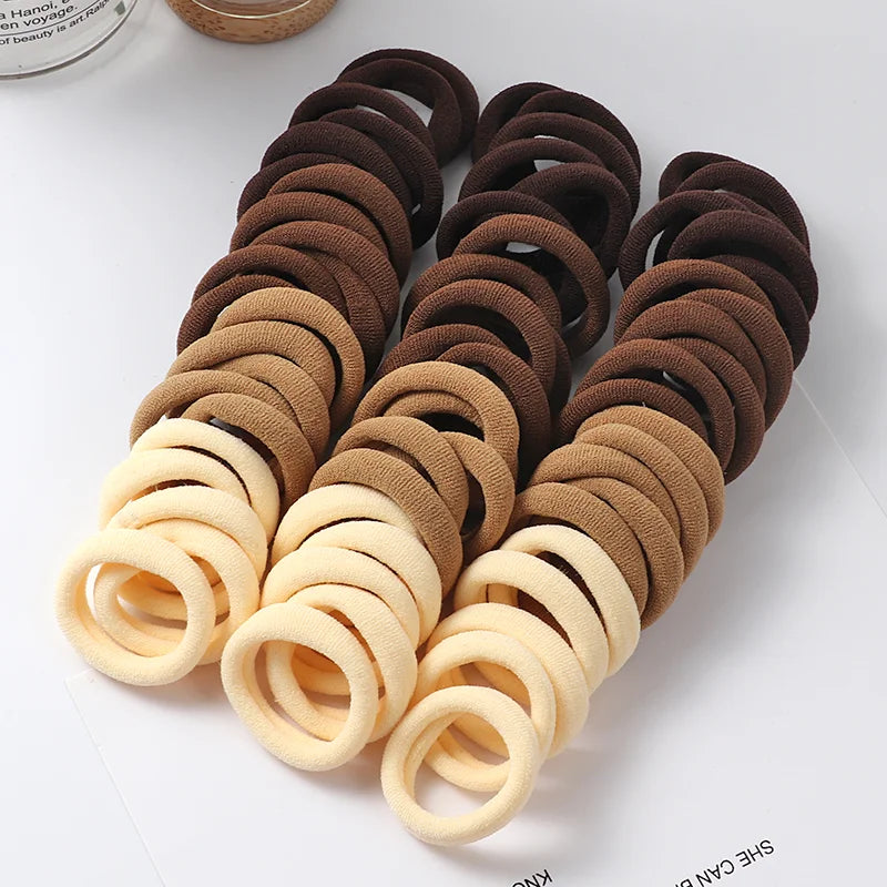 Nylon Elastic Hair Bands – Soft Ponytail Holders for Kids Hairstyles