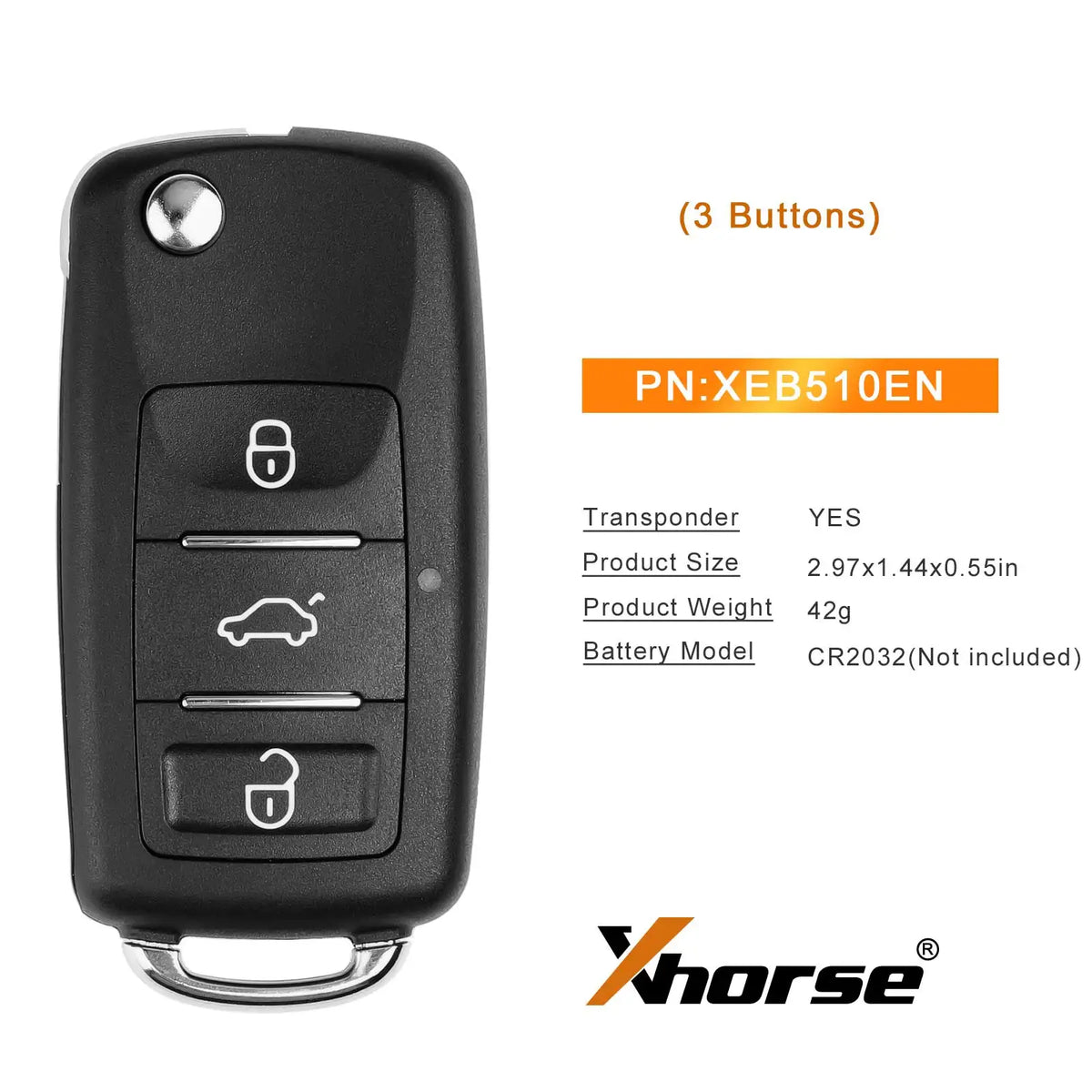 Super Remote Key Fob – Integrated XT27B Chip for Volkswagen B5 Replacement