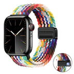 Braided Nylon Loop Watch Band – Magnetic Adjustable Bracelet for Apple iWatch