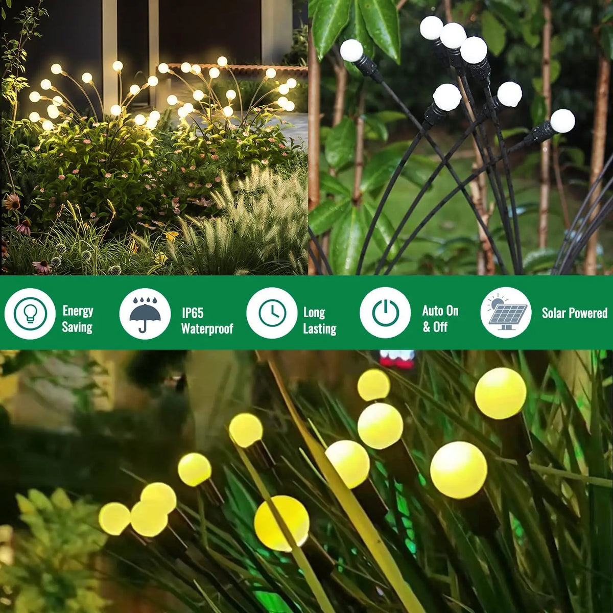Starburst Solar Firefly Lights – Waterproof LED Lamps for Garden Path Decor