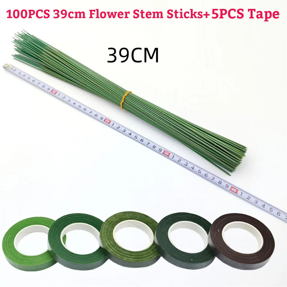 Floral Stem Wire and Tape – DIY Handmade Material for Bouquet Arranging