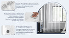 Clear PEVA Shower Curtain – Waterproof Mildew-Resistant Liner for Bathroom