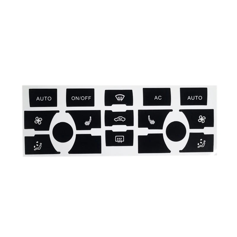 Climate Control Button Decals – Interior Repair Stickers for Audi A6 C6