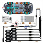 RGB LED Underglow Chassis Lights – Waterproof Exterior Decoration for Off-Road Trucks