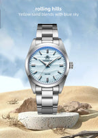 ADDIESDIVE 36mm Quartz Watch – Stainless Steel Sand Dial for Everyday Wear