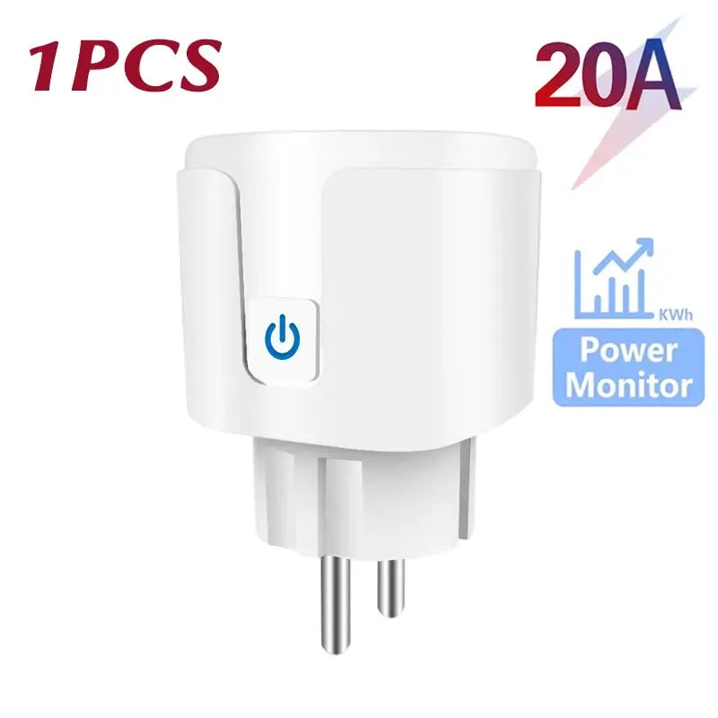 WiFi Smart Plug – 16A Power Monitor Outlet for Smart Home Automation