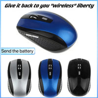 Ergonomic Wireless Optical Mouse – 6D Gaming Peripheral for PC Laptop