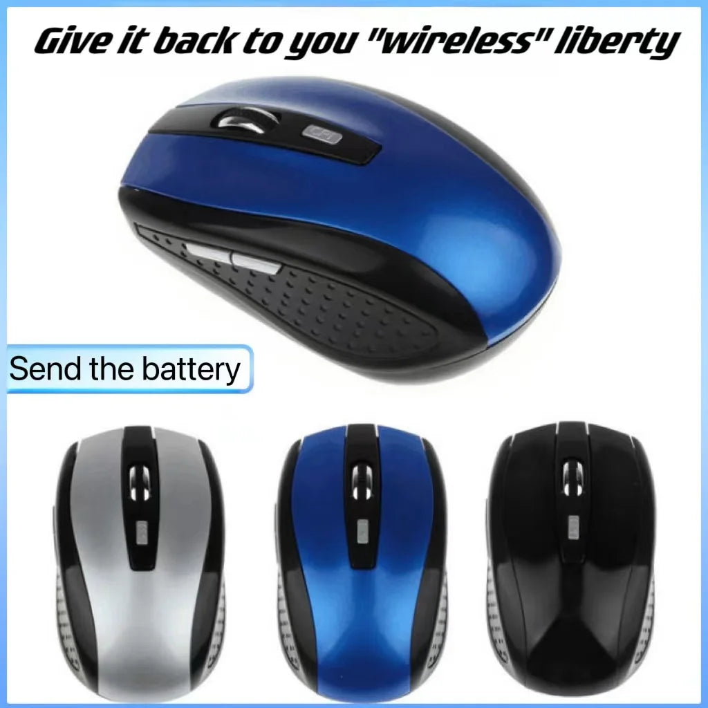 Ergonomic Wireless Optical Mouse – 6D Gaming Peripheral for PC Laptop