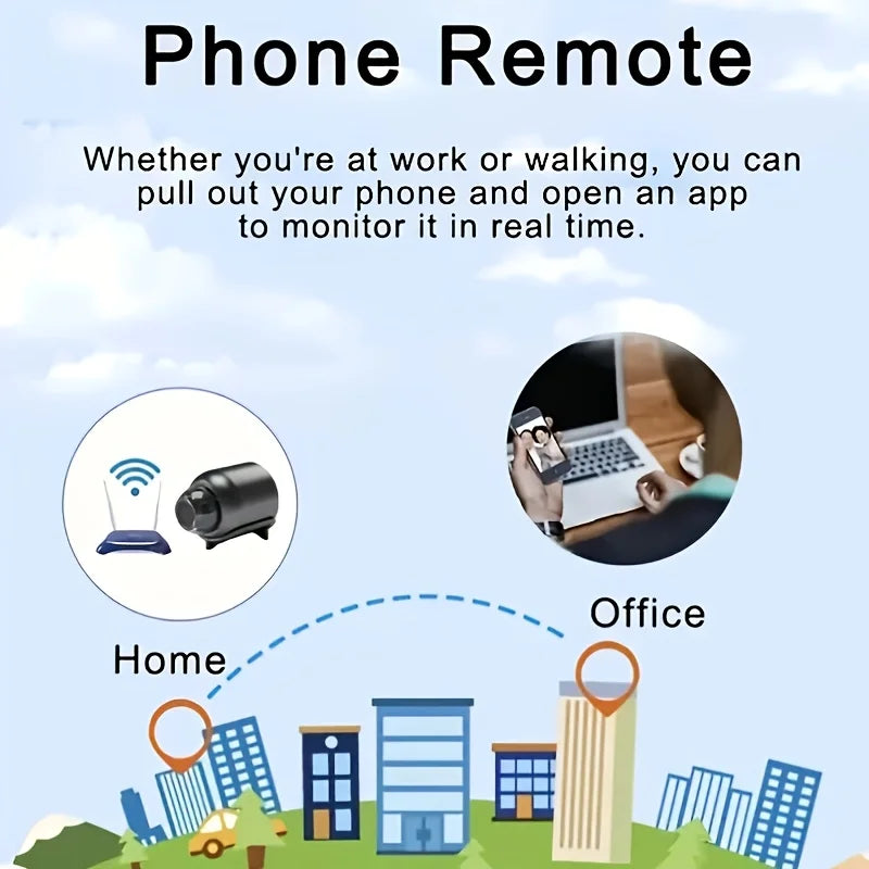 HD Mini WiFi Security Camera – Wireless 1080P Video Recorder for Home Monitoring