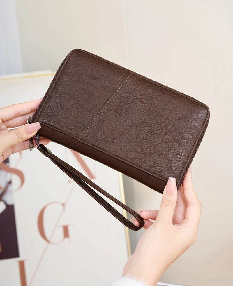 RFID Leather Passport Wallet – Anti-Theft Card Holder for Travel