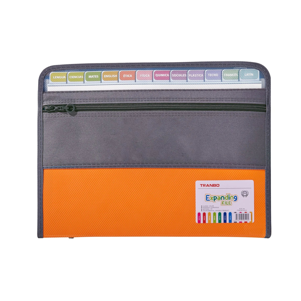Accordion File Organizer – 13 Pockets with Zipper for School and Office