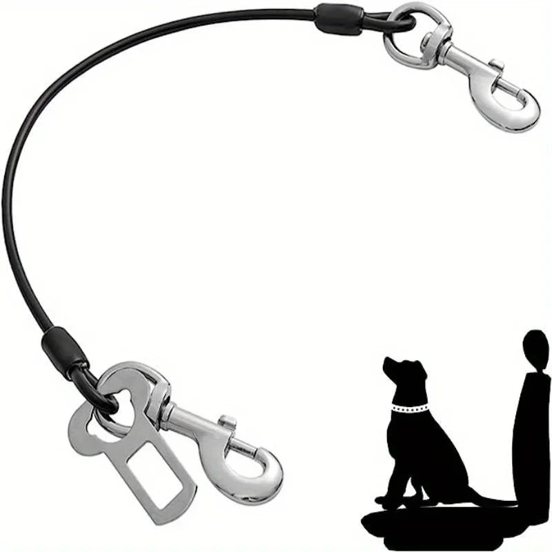 Chew-Proof Dog Car Harness – Durable Safety Seat Belt for Travel
