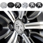 60mm Car Wheel Center Caps – Peugeot GT Logo Emblem Hub Covers for Auto Styling