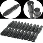 XLR DMX Microphone Connectors – 3 Pin Audio Plugs for Professional Sound Gear