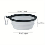 Portable Silicone Folding Dog Bowl – Travel Food and Water for Outdoor