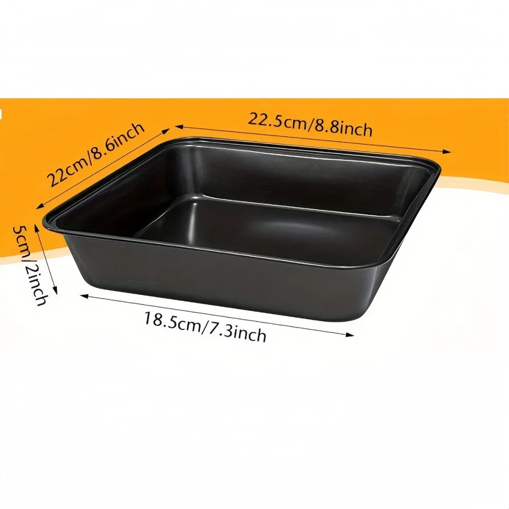 Carbon Steel Nonstick Roasting Pan – Rectangular Baking Tray for Bread and Cake