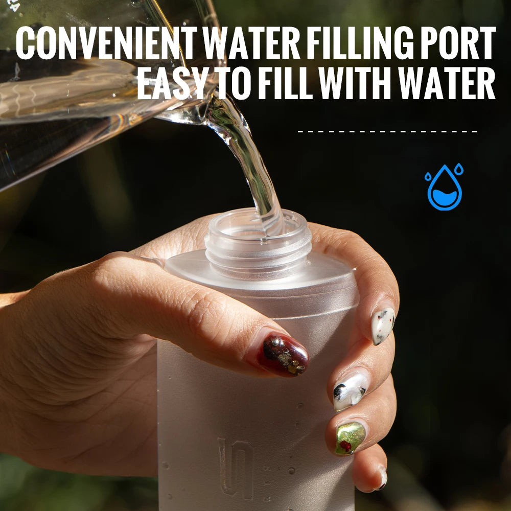 Collapsible TPU Soft Flask – BPA-Free Folding Water Bottle for Hiking and Running