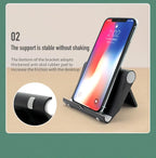 Foldable Desk Phone Holder – Adjustable Mount Stand for Tablets and Smartphones