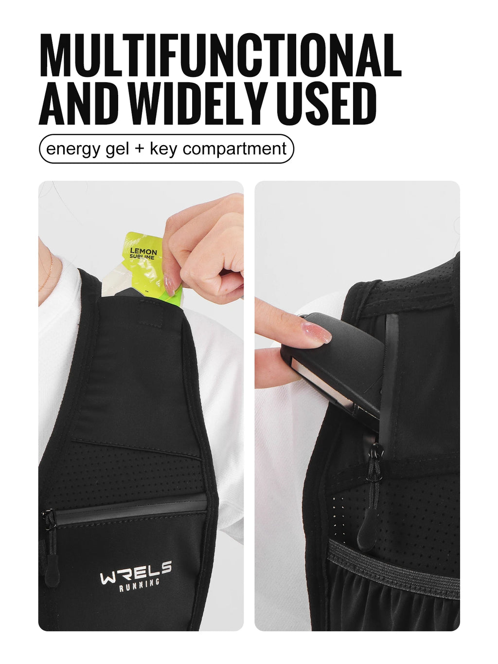 Lightweight Hydration Running Vest – Breathable Backpack for Marathon Hiking