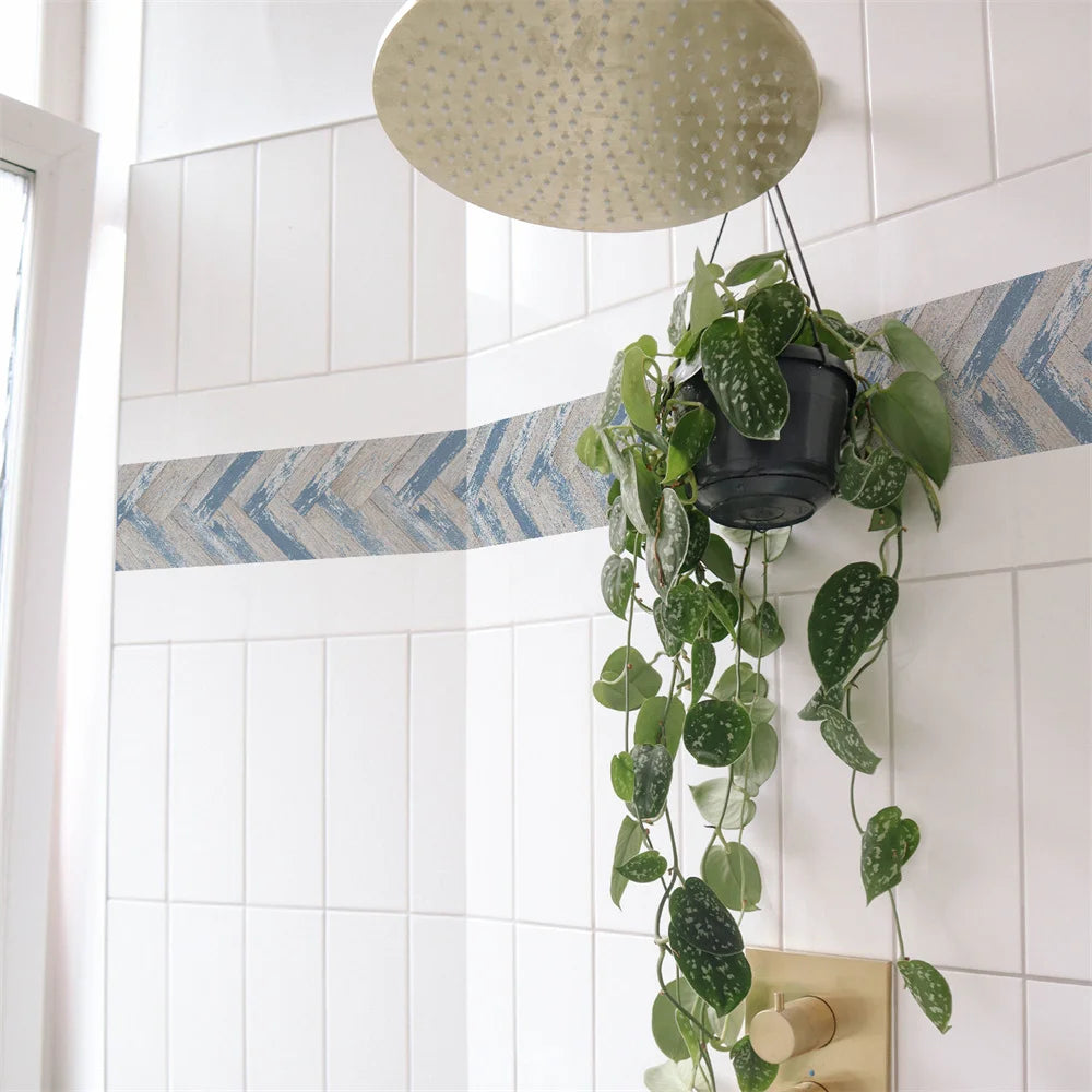 Self-Adhesive Waist Line Stickers – Waterproof Border Mural for Kitchen Decor