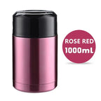 Stainless Steel Vacuum Lunch Box – 1000ML Insulated Food Container for Travel