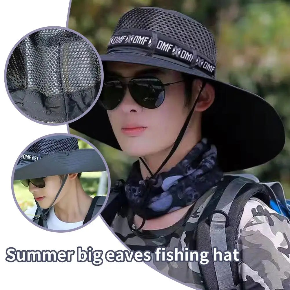 Breathable Mesh Sun Hat – Unisex UV Protection for Fishing and Hiking