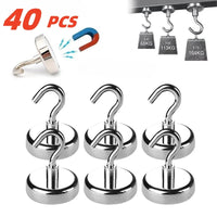 Heavy Duty Magnetic Hooks – Multipurpose Storage for Kitchen and Bathroom