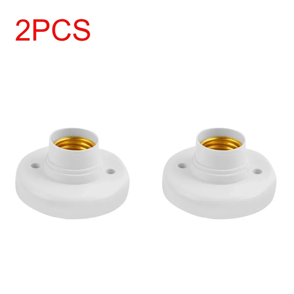 E27 Screw Light Bulb Socket – Ceiling Lamp Holder Base for Home Lighting