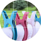 Plastic Beach Towel Clips – Heavy Duty Clothespins for Sunbed and Laundry