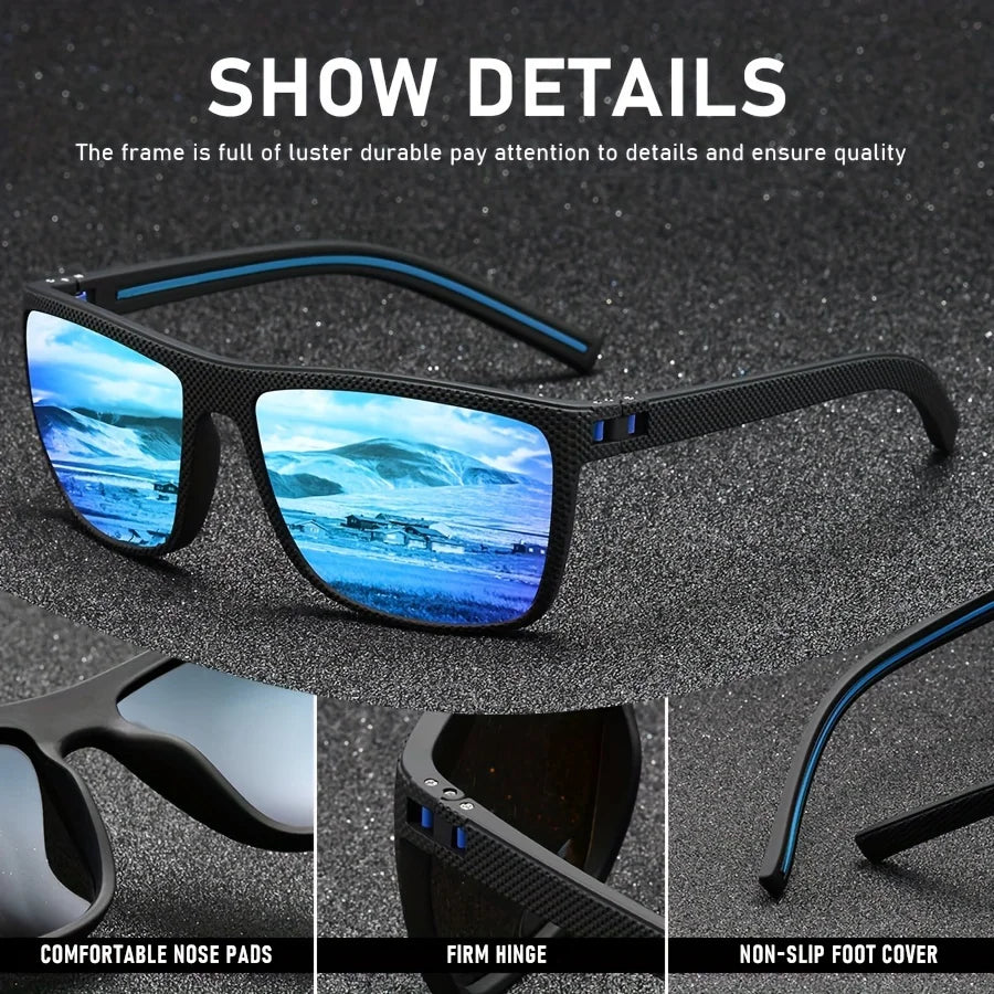 Polarized UV400 Sunglasses – Unisex Sport Eyewear for Outdoor Fishing