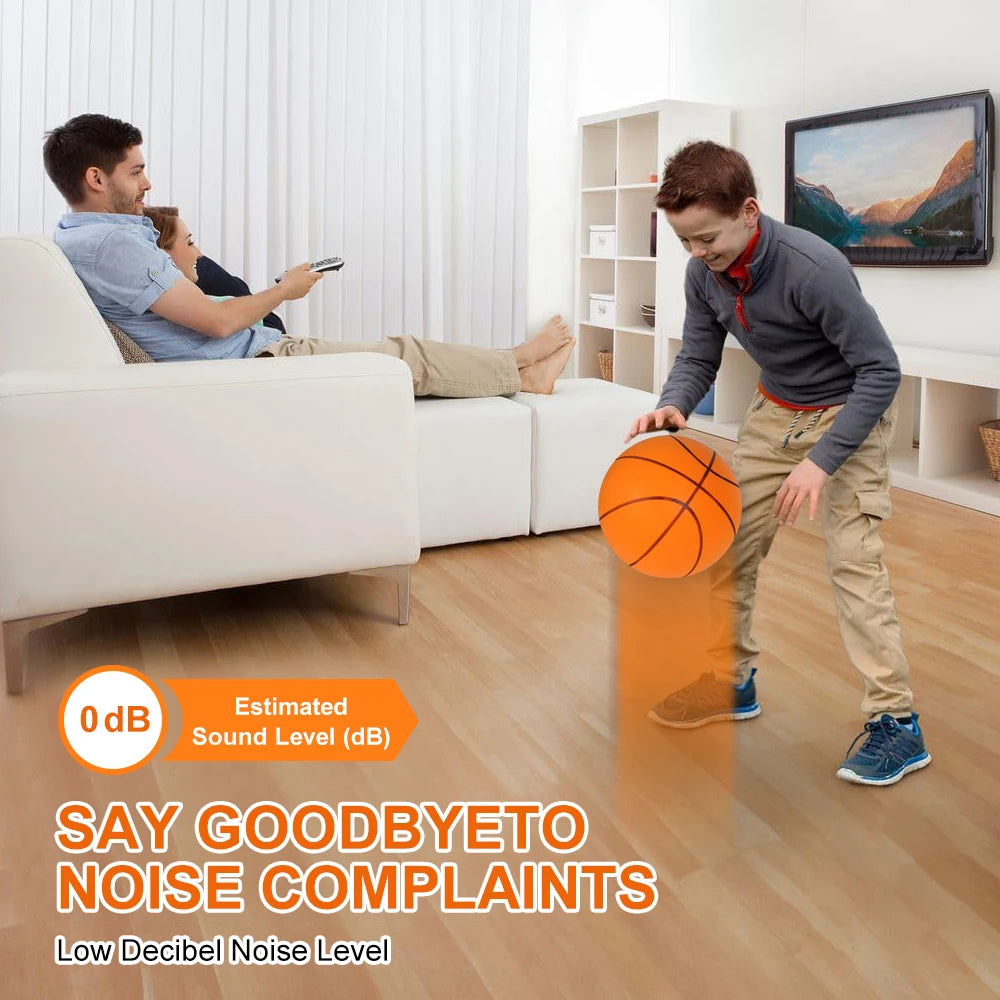 Silent Foam Basketball – Mute Indoor Training Ball for Kids Birthday Gift